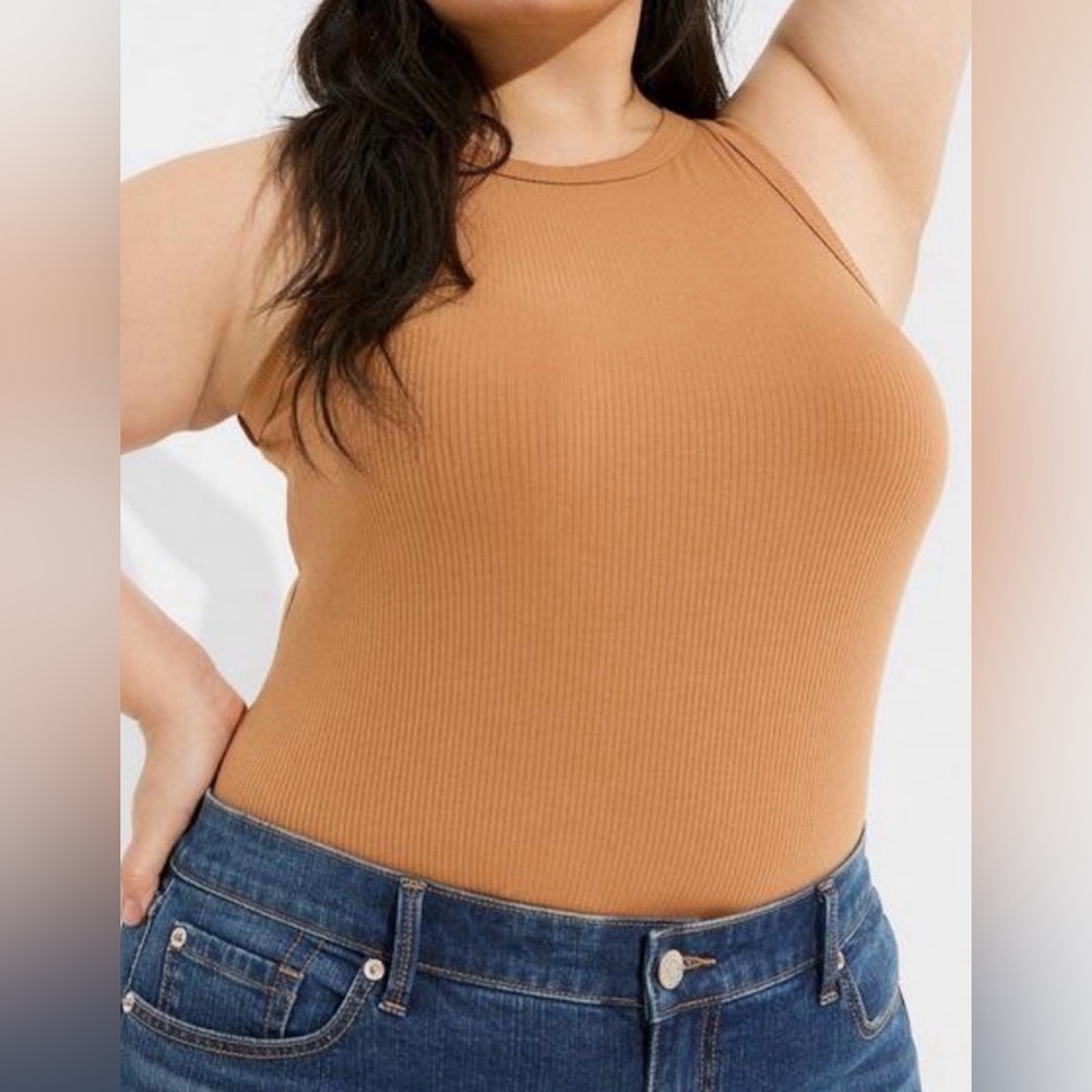 Ribbed High Neck Super Soft Women’s Tank Top
